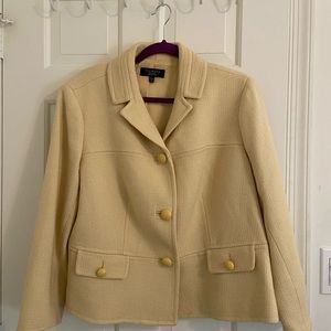 Talbots 16WP Pale Yellow Jacket